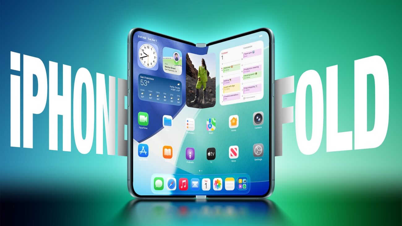 iPhone Fold 2026 concept render dari Apple