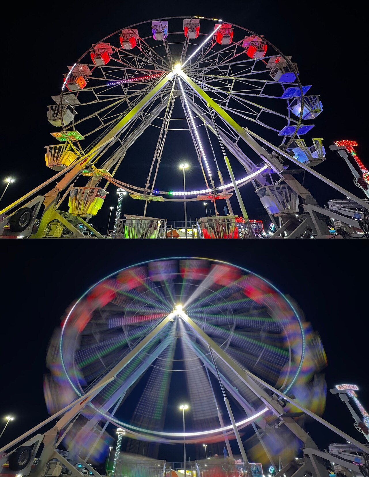 Motion blur aesthetic Instagram 2026 — contoh efek ferris wheel cinematic