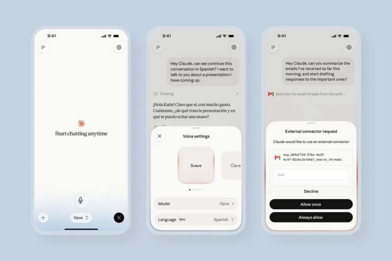 Claude Voice Mode Update: Multi-Model, Integrasi Gmail-Notion, Dukung Bahasa Indonesia