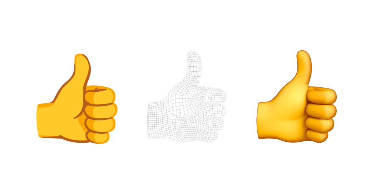 Google open-sourcing 3D emoji, ilustrasi Noto Emoji 3D dari Google