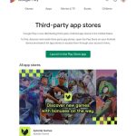Aptoide Games tampil di section Third-party app stores Google Play