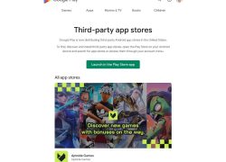 Aptoide Games tampil di section Third-party app stores Google Play