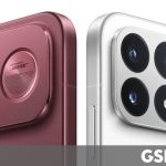 POCO F9 Pro dan F9 Ultra render warna Dark Cherry dan Aurora Green