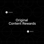 Banner program Original Content Rewards X Creators