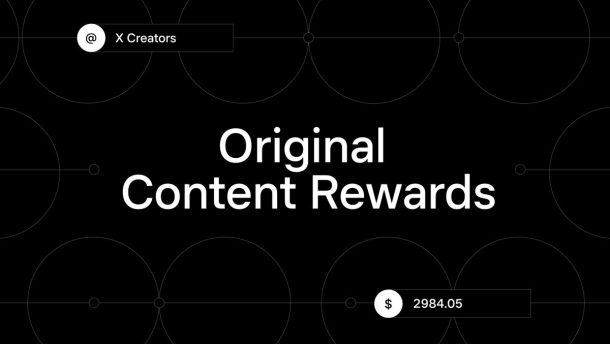 Banner program Original Content Rewards X Creators