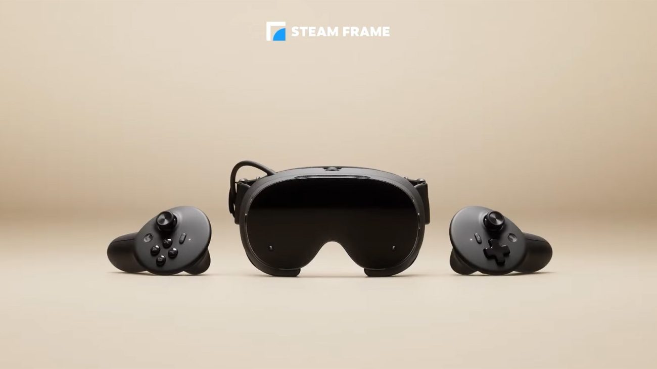 Valve Steam Frame headset VR standalone beserta dua controller