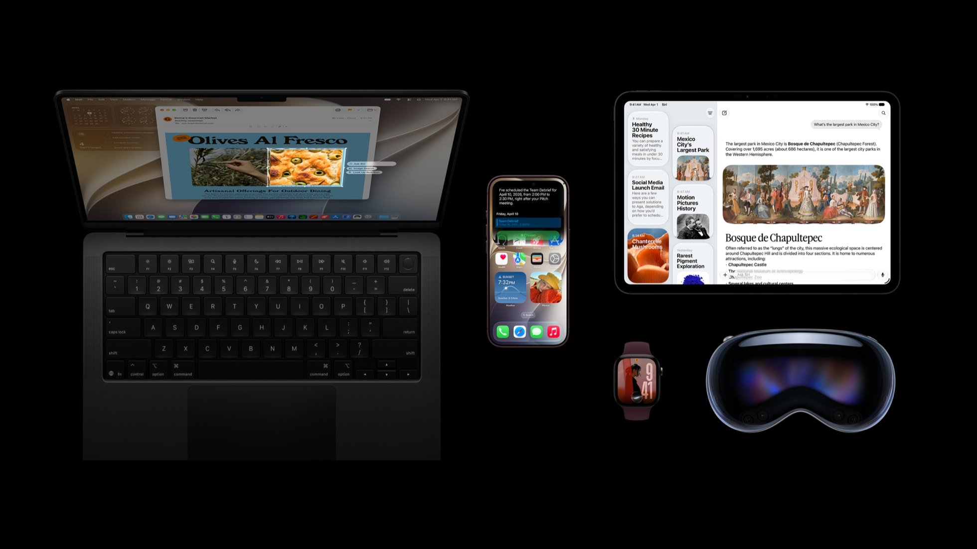 Tampilan iOS 27 dan Siri AI di iPhone 18 Pro bersama perangkat Apple lainnya