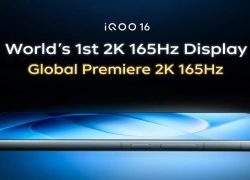Poster teaser iQOO 16 dengan layar Samsung Display M16 OLED beresolusi 2K 165Hz