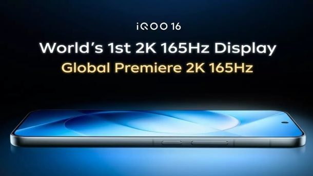 Poster teaser iQOO 16 dengan layar Samsung Display M16 OLED beresolusi 2K 165Hz