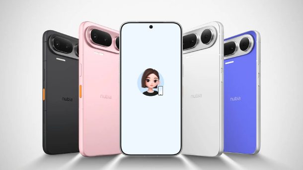 Nubia NaviX Ultra smartphone AI agent pertama di dunia dengan empat varian warna