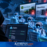Ilustrasi agen AI dipakai hacker membobol 1.200 website