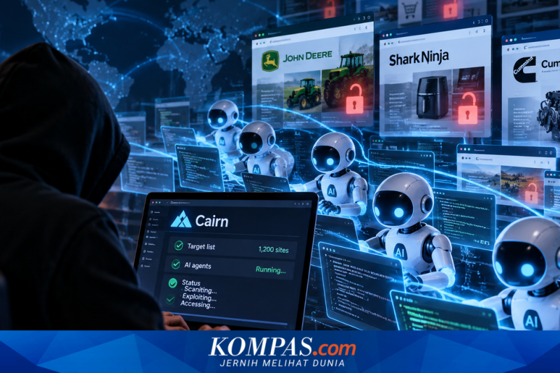Agen AI Bobol 100 Perusahaan, Satu Hacker Serang 1.200 Website dalam 23 Jam