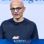 CEO Microsoft Satya Nadella saat berbicara di panggung Microsoft Build AI Day Jakarta
