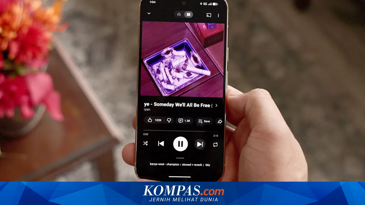 Label AI di halaman pemutar YouTube Music