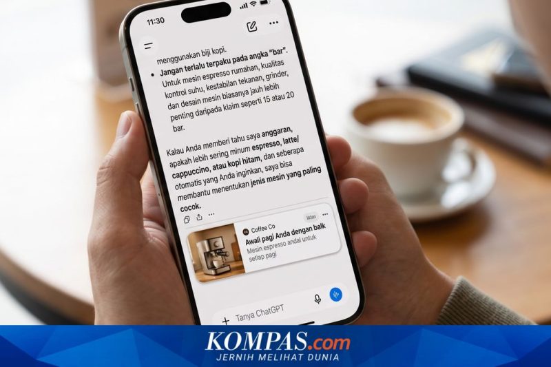 Iklan ChatGPT Resmi Tayang di Indonesia: Pengguna Gratis dan Paket Go Kebagian Iklan