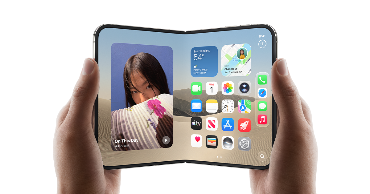 iPhone Duo, ponsel lipat pertama Apple dengan layar lipat 7,6 inci